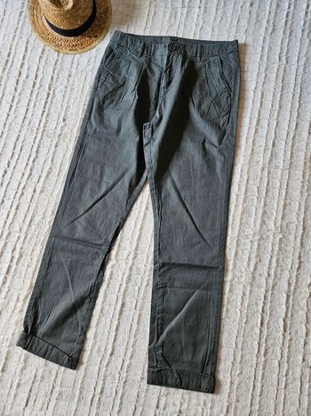 Pantalon gris carotte taille 38 Camaieu