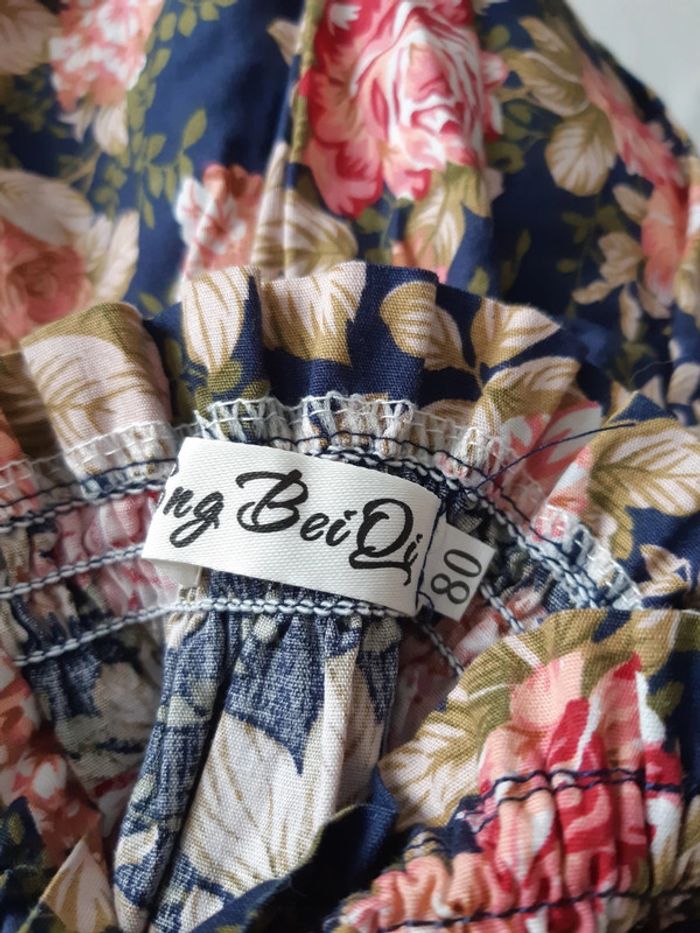 Combishort fleurie 80 cm - photo numéro 5