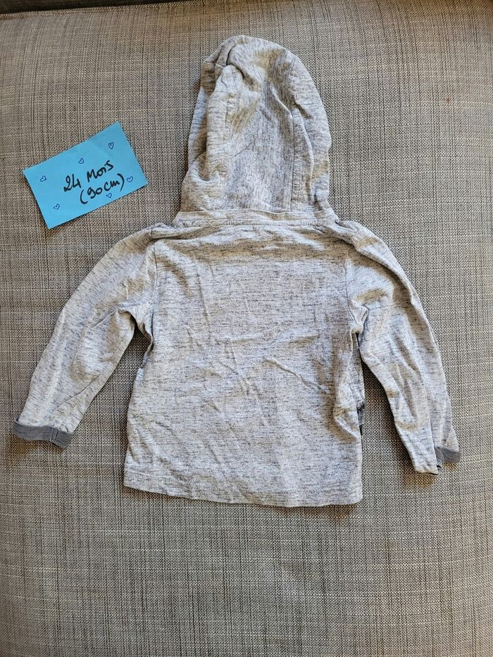 Tshirt manches longues capuche 2 ans - photo numéro 2
