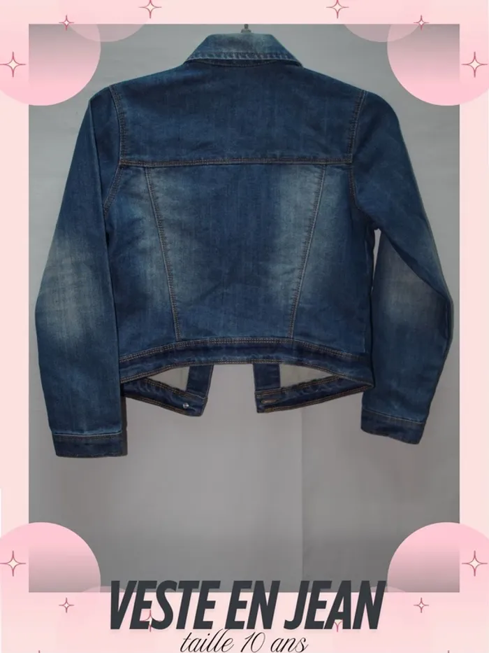 Veste en jean courte - Taille 10 ans - photo numéro 2