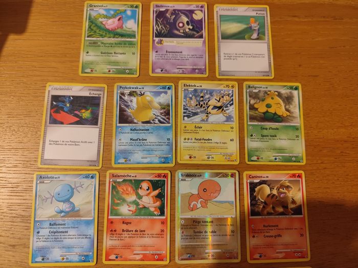 Lot 18 cartes Pokémon Merveilles secrètes diamant perle vintage reverse - photo numéro 4