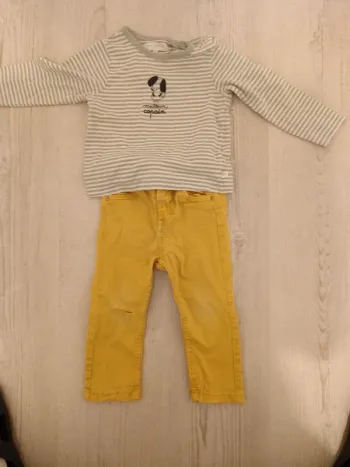 Lot jean Tshirt a manches longues