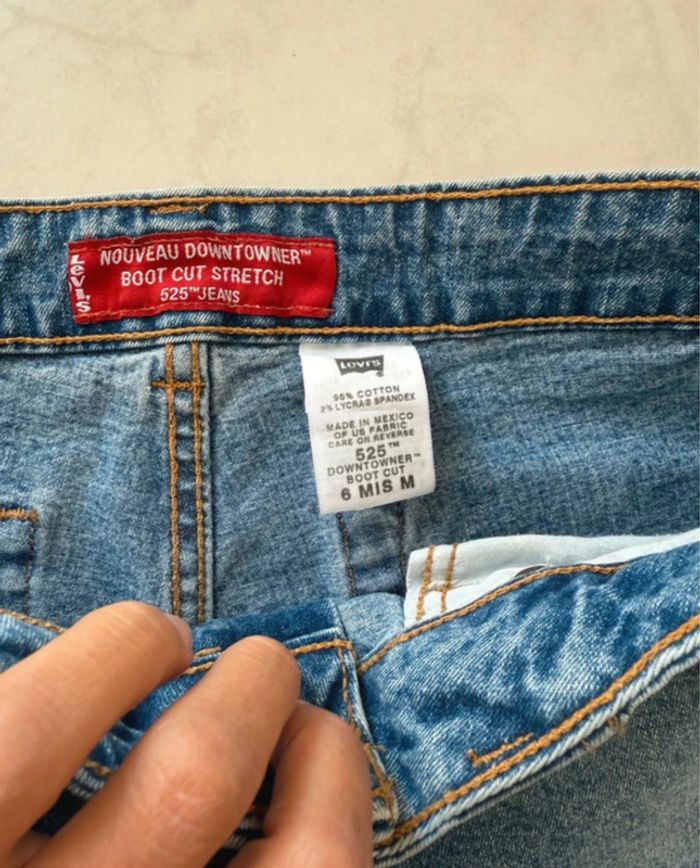 Short en jean vintage Levis 525 usa taille 36 bon état - photo numéro 5