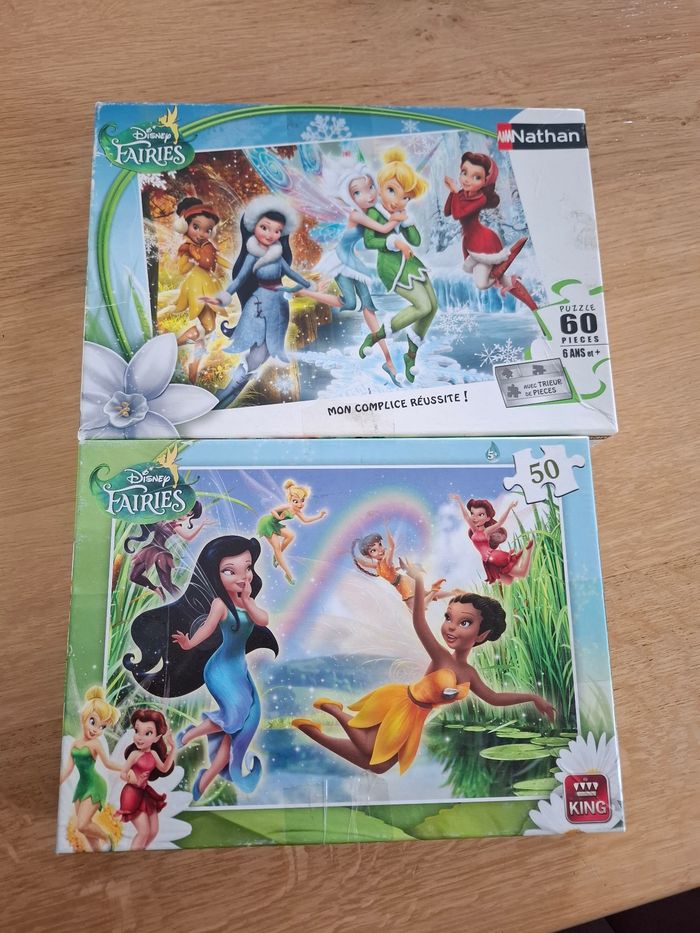 Lot de 2 puzzles la fée clochette