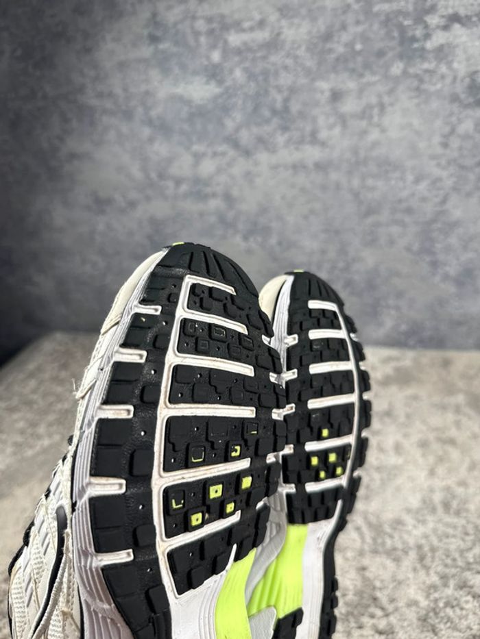 Nike P-6000 Running - Sail Black Lime Blast - White & Yellow & Black - photo numéro 11