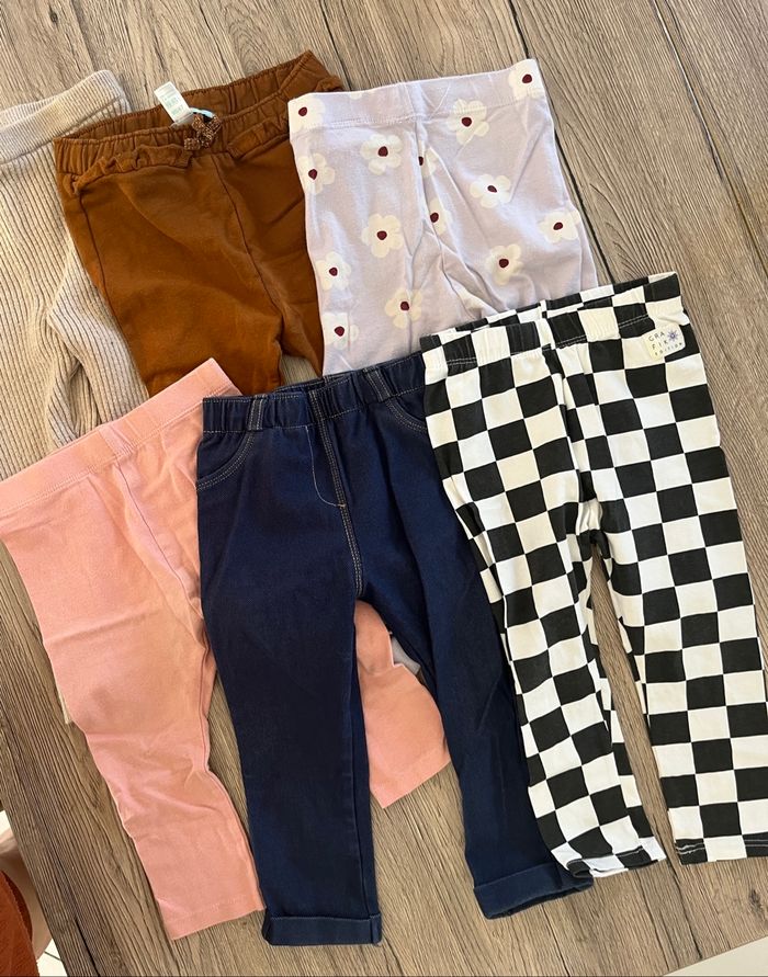 Lot de 6 leggings 2 ans