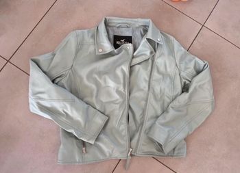 Veste similicuir Hollister taille L type motard