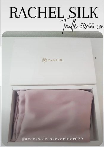 Taie en soie véritable rose