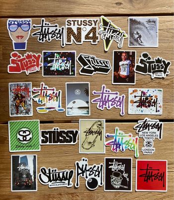 25 Stickers Stüssy