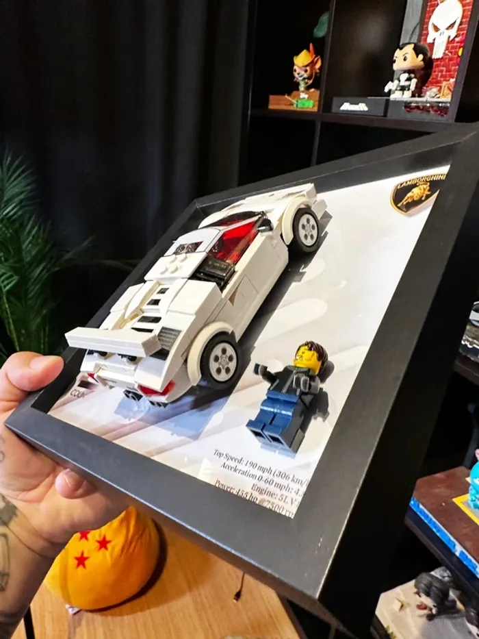 Cadre Lamborghini Countach (20×20) pour LEGO 76908 - photo numéro 2