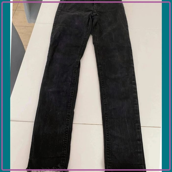 🌟🌟jeans mango denim taille 32 noir 🌟🌟 - photo numéro 2
