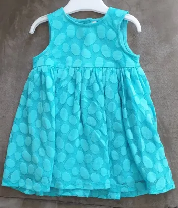Robe turquoise 12 mois