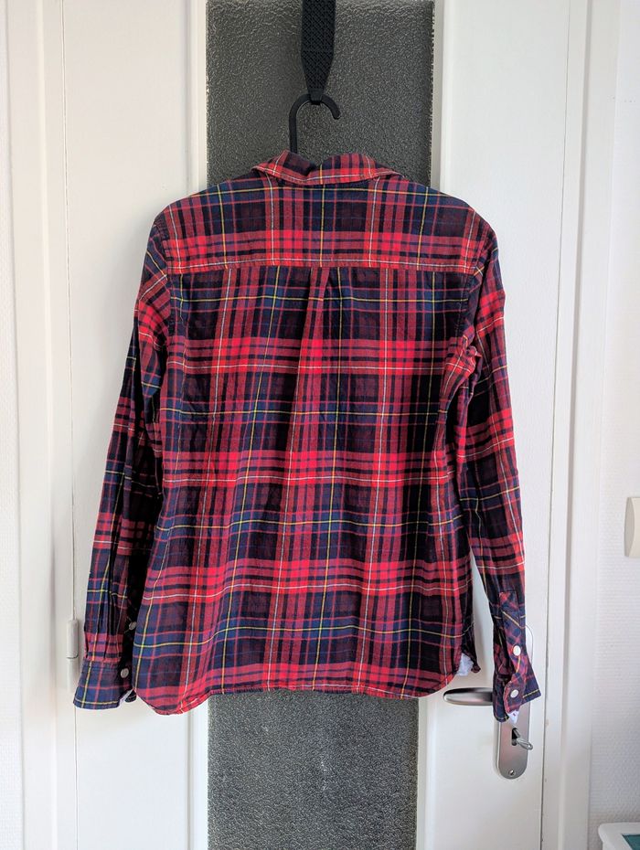 Chemise à carreaux tommy hilfiger taille 36 s - photo numéro 2