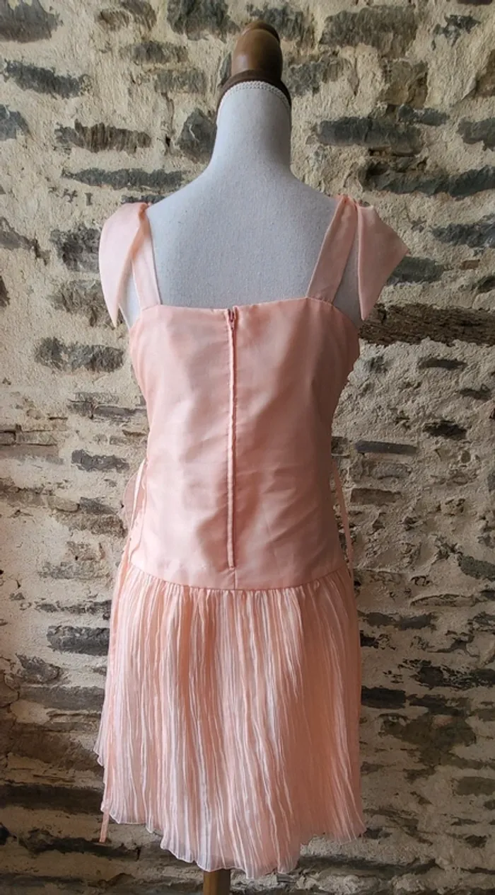 Robe de bal ou de cérémonie rose pâle Taille 40 Fabriquée en France - photo numéro 10