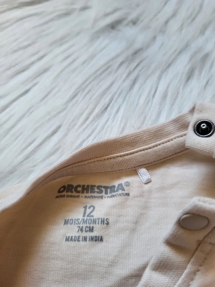 T-shirt manches longues 12mois orchestra - photo numéro 4