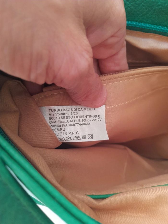 Sac bandoulière vert neuf avec étiquette 🏷 - photo numéro 6