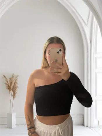 top shein noir