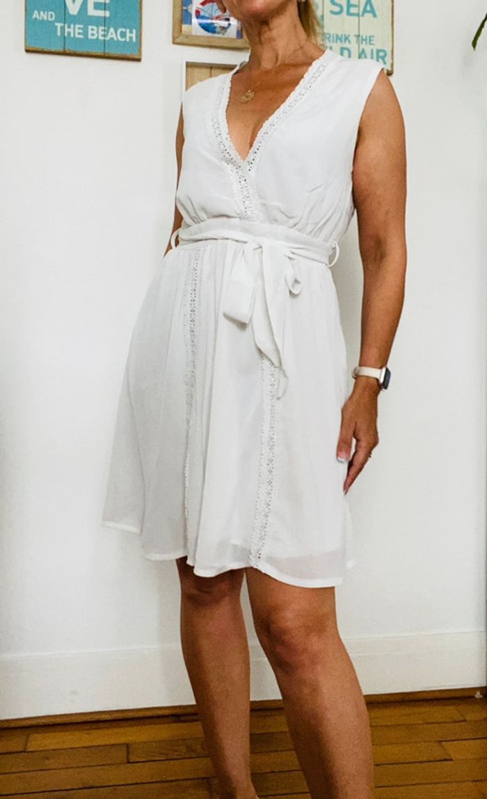 Magnifique robe blanche Lili rose S/M🌸