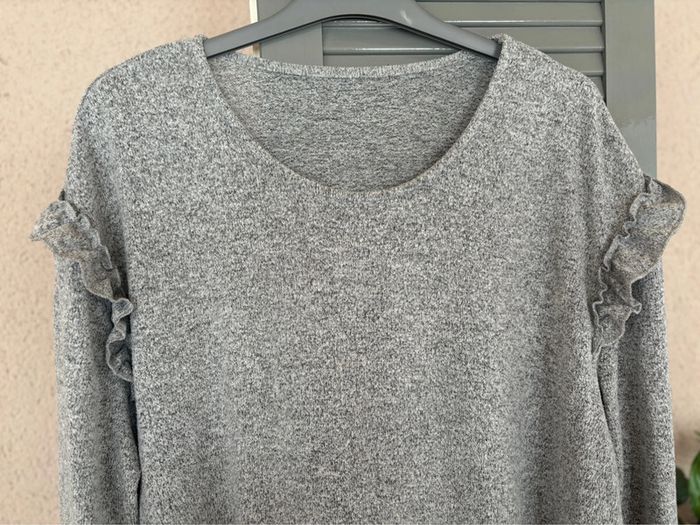 robe douce gris chiné - photo numéro 2