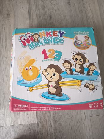 Jeu monkey balance pour apprendre à compter 