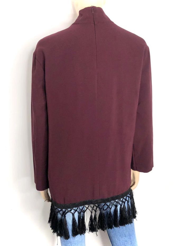 Tres Jolie blouse tunique Zara couleur aubergine taille M/L - photo numéro 3