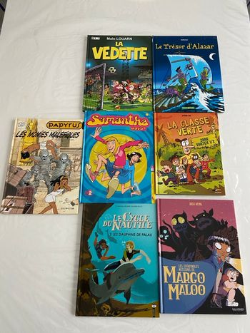Lot 7 BD Aventure & Évasion - Papyrus, Margo Maloo, Sport
