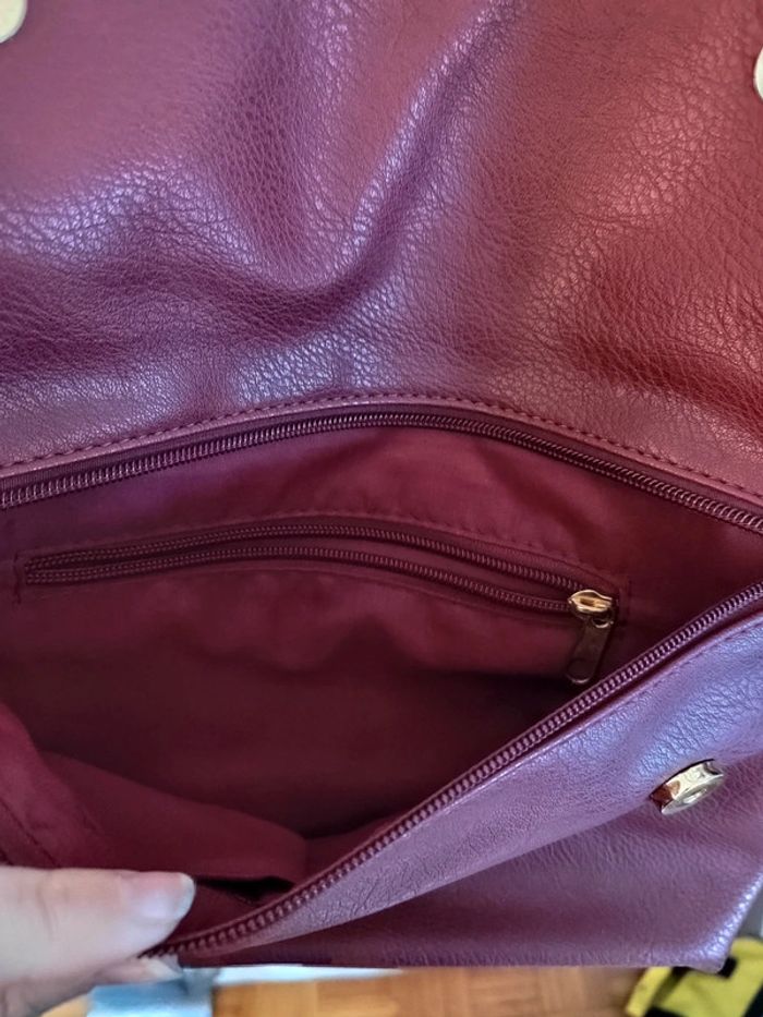 Sac / pochette bordeaux - photo numéro 4