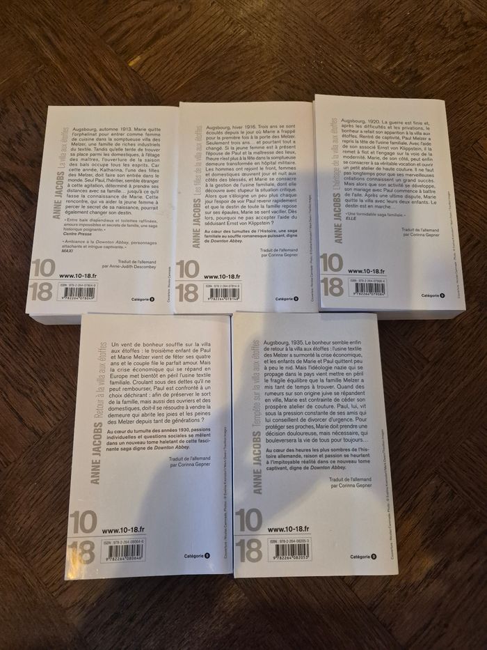 Saga de livres La Villa aux étoffes d'Anne Jacobs Tome 1 à 5 - photo numéro 2