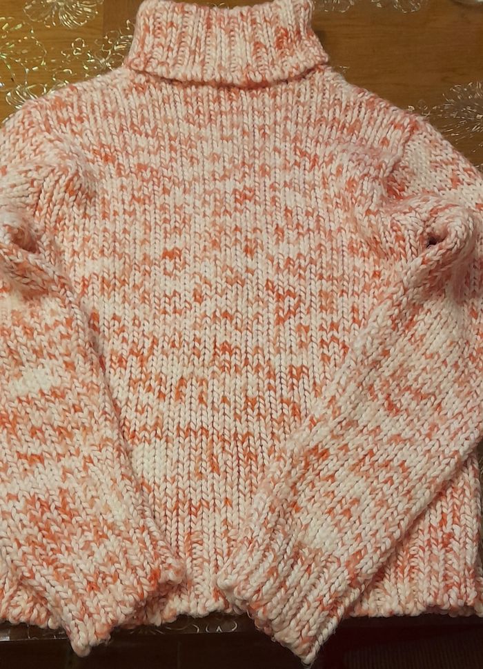 Gros pull rose chiné e.fant - photo numéro 2