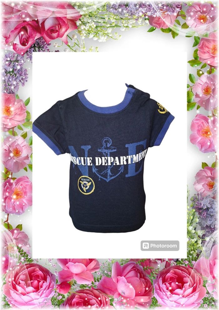 💫🌸 T-shirt imprimé manches courtes pour garçon 🌸💫