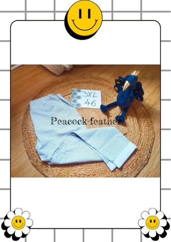 Pantalon blanc imprimé neuf 46