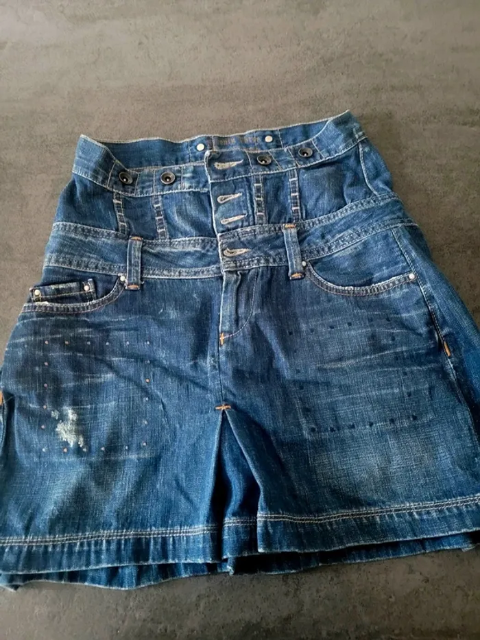 Jupe jeans Pepe jeans M bleu - photo numéro 4