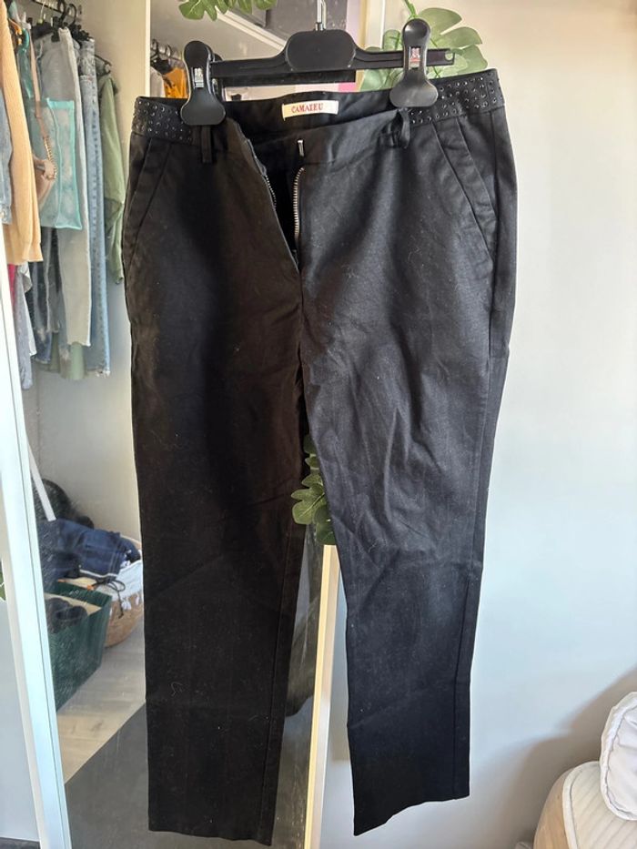 Pantalon droit camaïeu