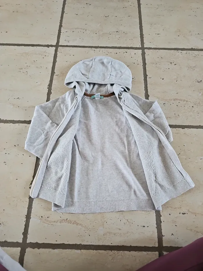 Gilet capuche - Obaïbi - 23 mois/86 cm - photo numéro 4