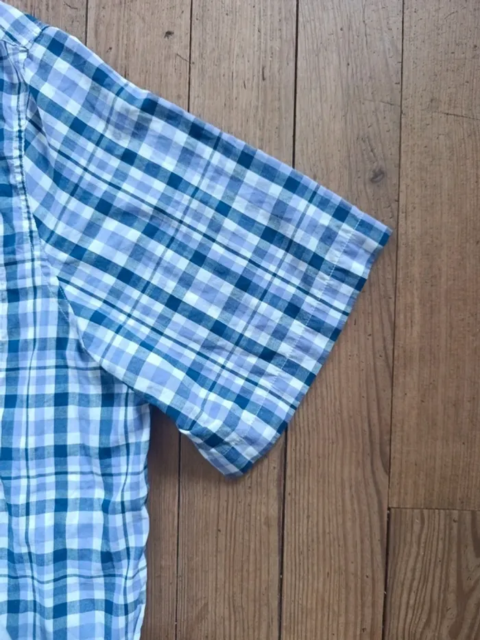 Chemise chaps easy Care manches courtes a carreaux 3XL - photo numéro 4