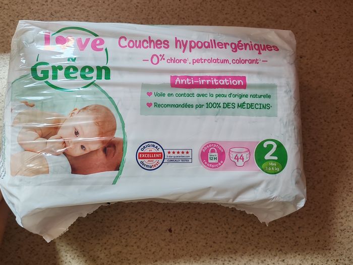 Couche love and green 1 paquet taille 2 - photo numéro 2