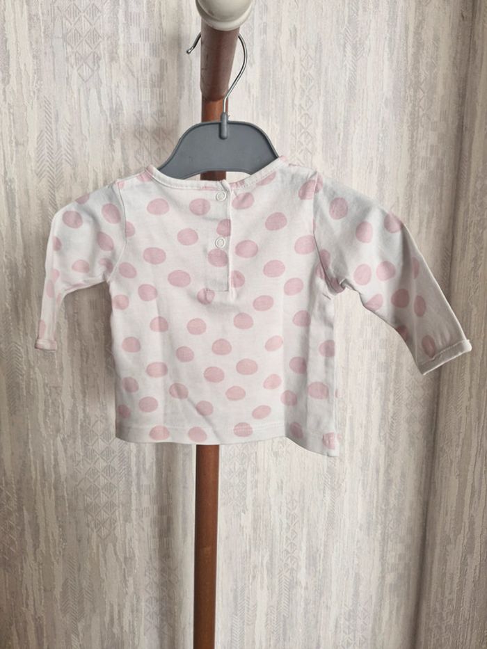 T-shirt manches longues bébé 3 mois Tex baby Coton - photo numéro 7