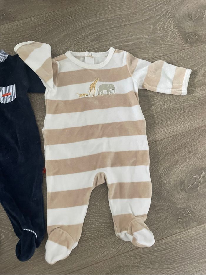 Lot de 3 pyjamas, grenouillères, dors bien de la marque Jacadi taille 1 mois - photo numéro 5