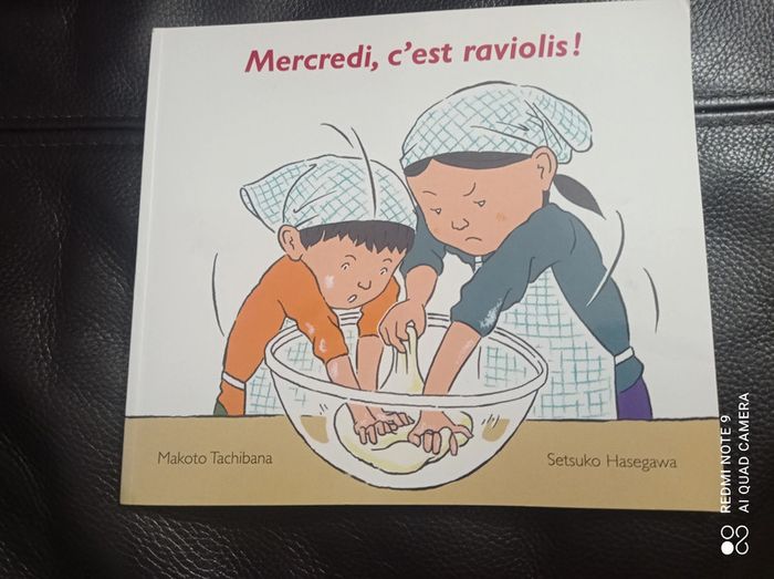 Livre album enfant, Mercredi c'est raviolis ! École des loisirs