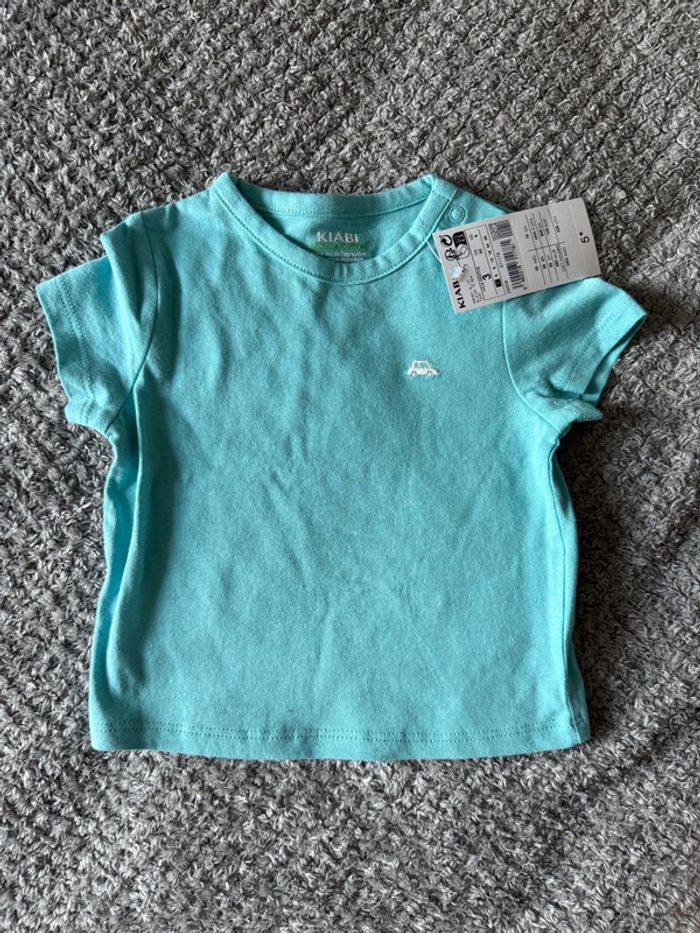 T-shirt manche courte bleu (3mois)