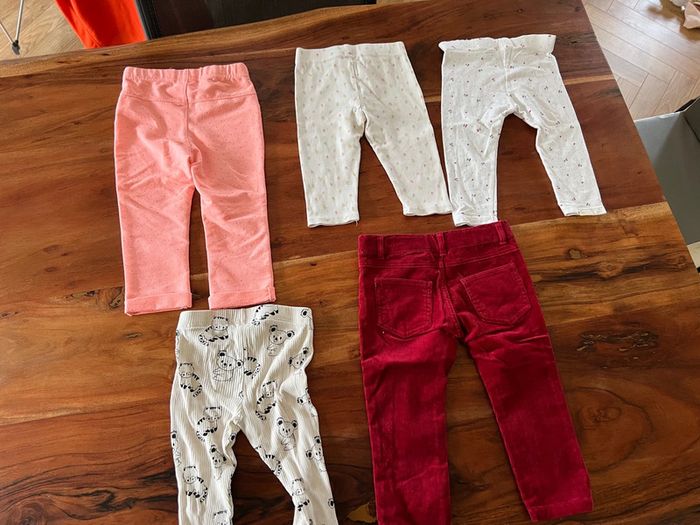 Lot legging/pantalon fille 18 mois - photo numéro 2