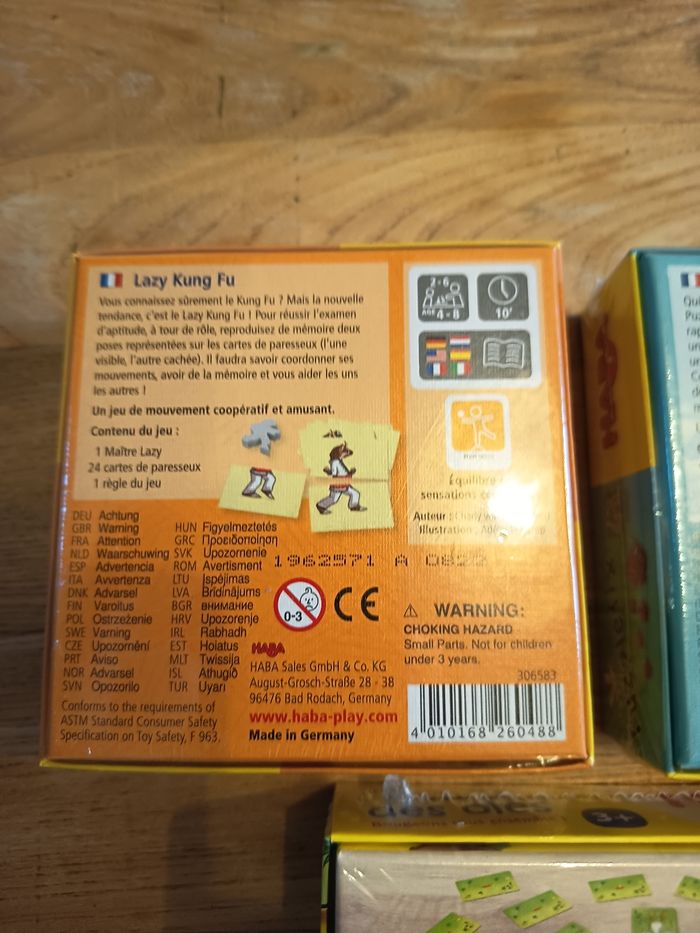 Lot 3 jeux de société haba neuf jamais déballé - photo numéro 3