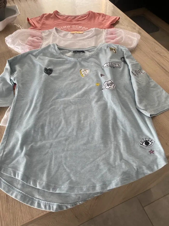 Lot 3 teeshirts 12 ans