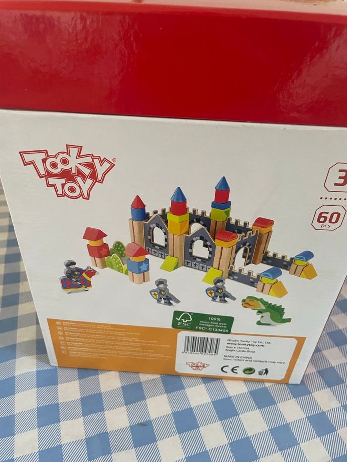 Blocs de jeu en bois - château de chevalier - photo numéro 4