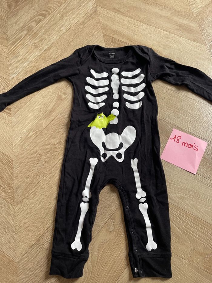 Costume Halloween squelette 18 mois - photo numéro 4