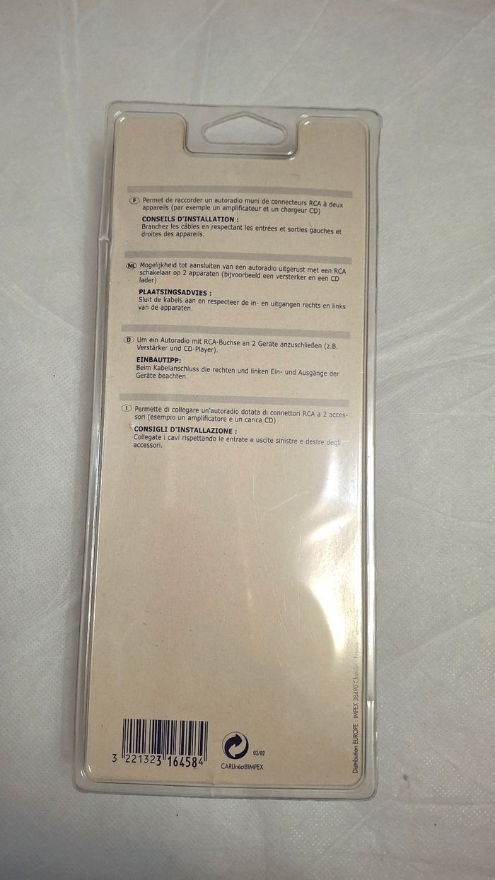 2 Cables RCA, 1 mâle - 2 femelles - photo numéro 2