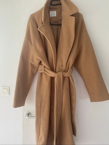 Manteau long beige trench