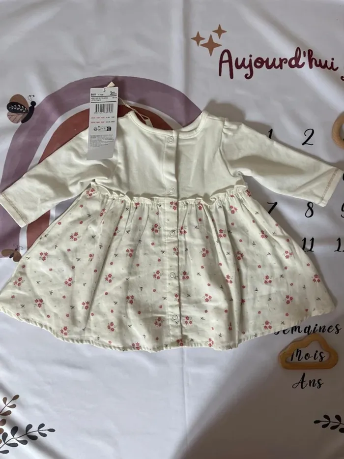 Robe bébé fille Orchestra – Neuve avec étiquette – Taille 3 mois🐝 - photo numéro 3