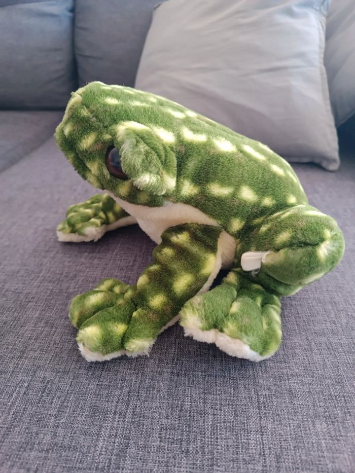 Doudou peluche grenouille - photo numéro 2