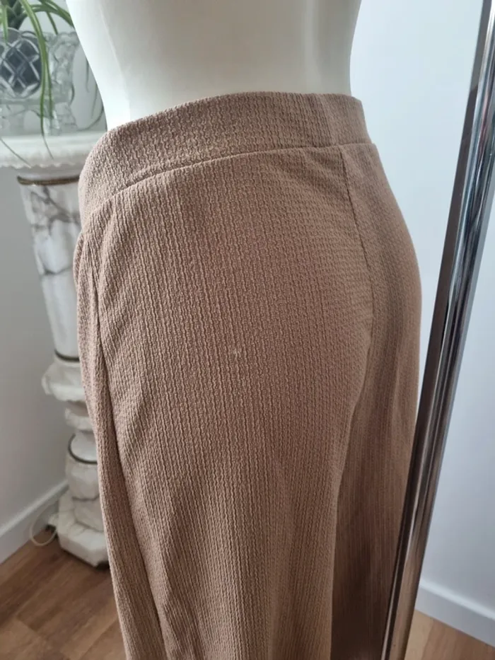 Pantalon fluide marron clair tissé Pull&Bear - photo numéro 11